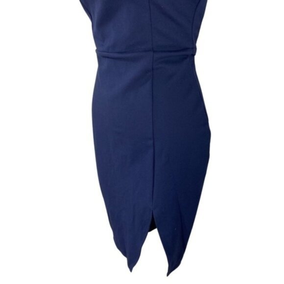 Lulu’s Way Of Love Navy Blue Off-the-Shoulder Bodycon Dress OO9 - Picture 5 of 12